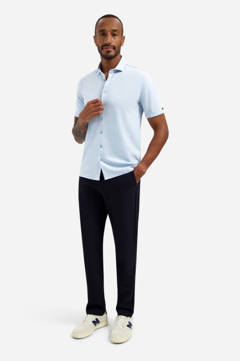 NO-EXCESS blauwe heren overhemd | Model