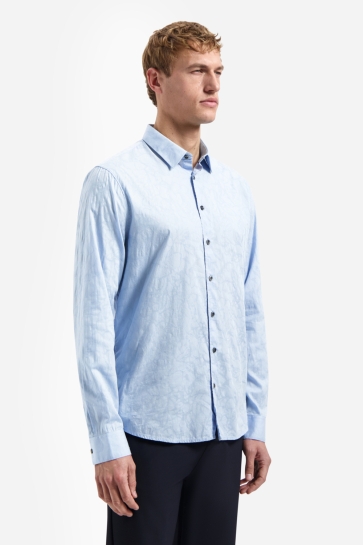 NO-EXCESS Overhemd JACQUARD OVERHEMD 31430147 030 BLAUW