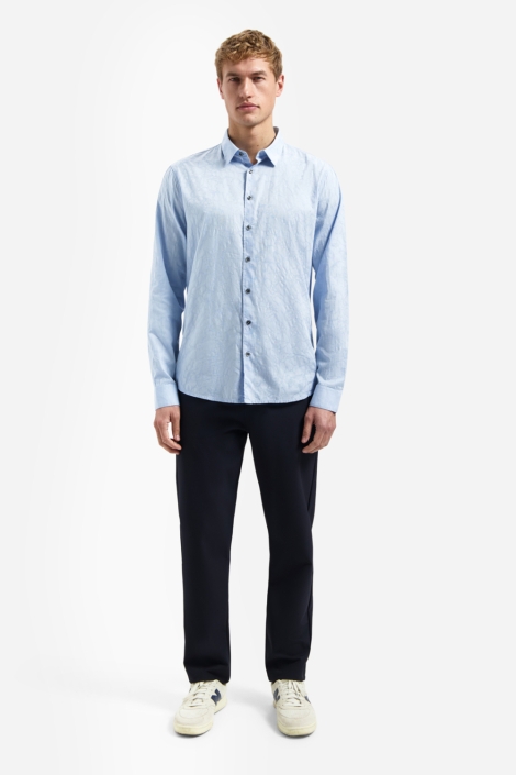 NO-EXCESS blauwe heren overhemd | Model