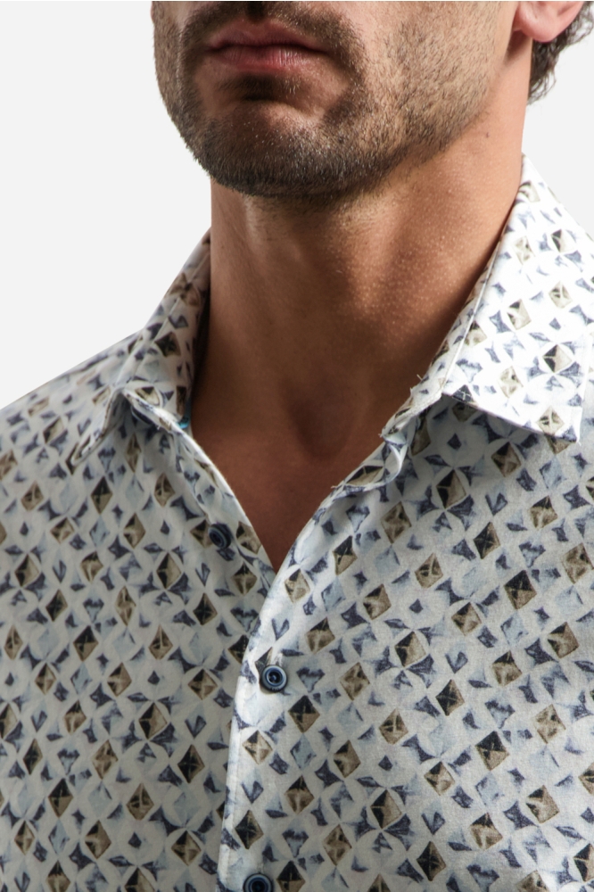 NO-EXCESS blauwe heren overhemd | Kleurstaal