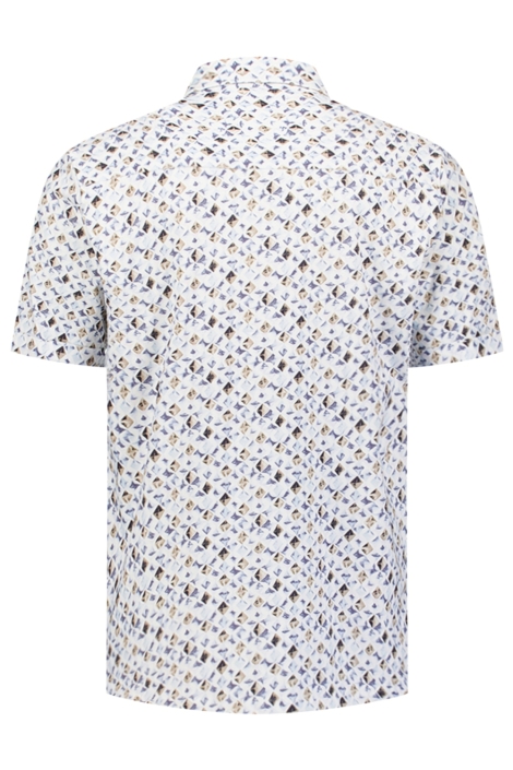 NO-EXCESS blauwe heren overhemd | Achteraanzicht