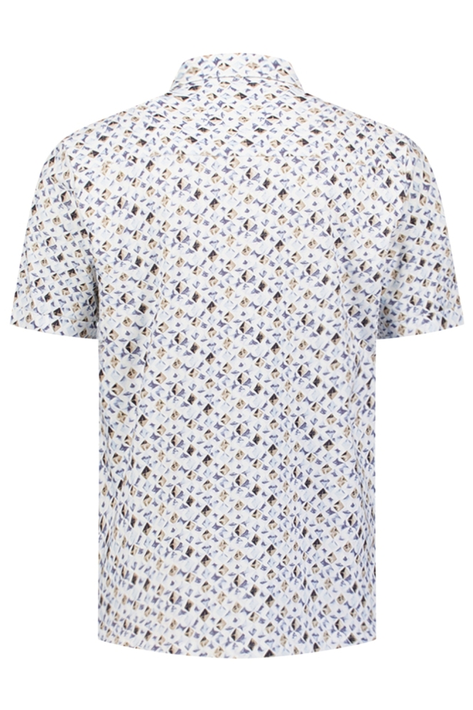 NO-EXCESS blauwe heren overhemd | Achteraanzicht