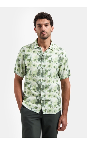 OVERHEMD MET KORTE MOUW EN PRINT 31460340 050 GROEN