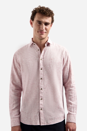 NO-EXCESS Overhemd TWEEKLEURIG LINNENBLEND OVERHEMD 31470223 146 Mauve