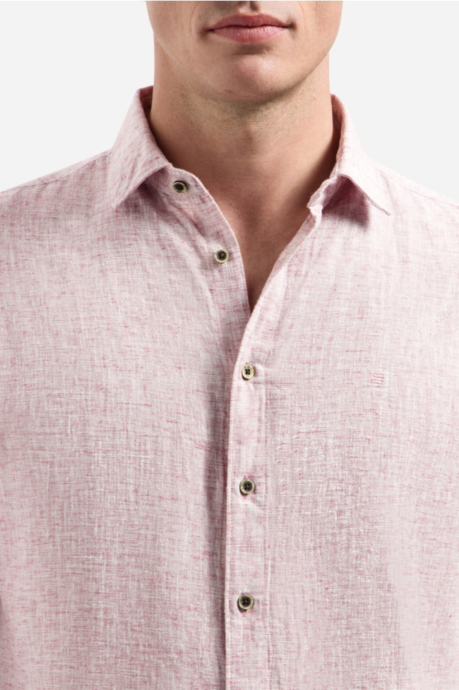 NO-EXCESS roze heren overhemd | Close up