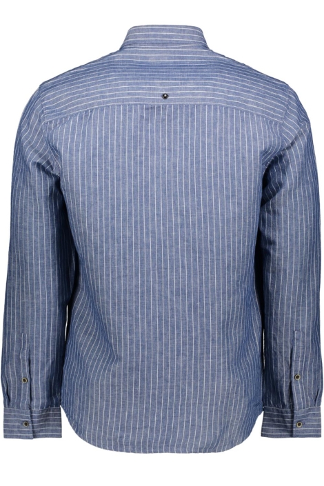 NO-EXCESS blauwe heren overhemd | Achteraanzicht