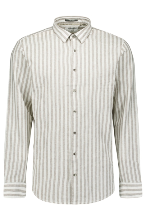 NO-EXCESS taupe heren overhemd | Vooraanzicht