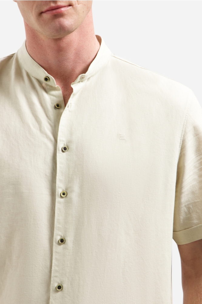 NO-EXCESS beige heren overhemd | Close up
