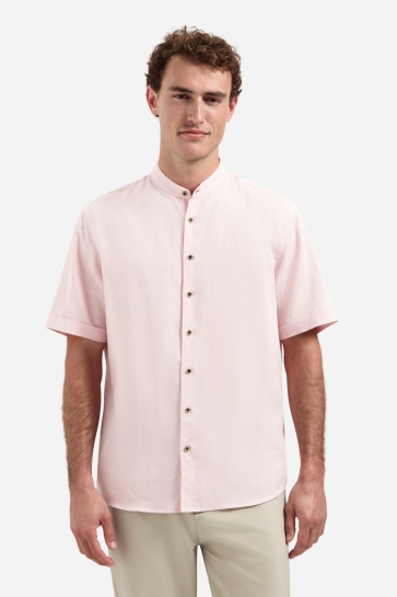 NO-EXCESS Overhemd SHIRT VAN LINNENMIX MET KORTE MOUWEN 31480326SN 163 SOFT PINK