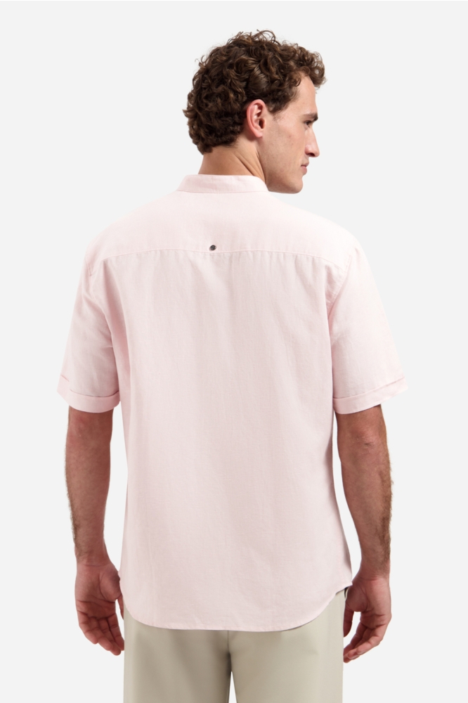 NO-EXCESS roze heren overhemd | Model achteraanzicht