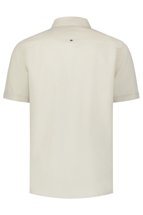 NO-EXCESS beige heren overhemd | Achteraanzicht