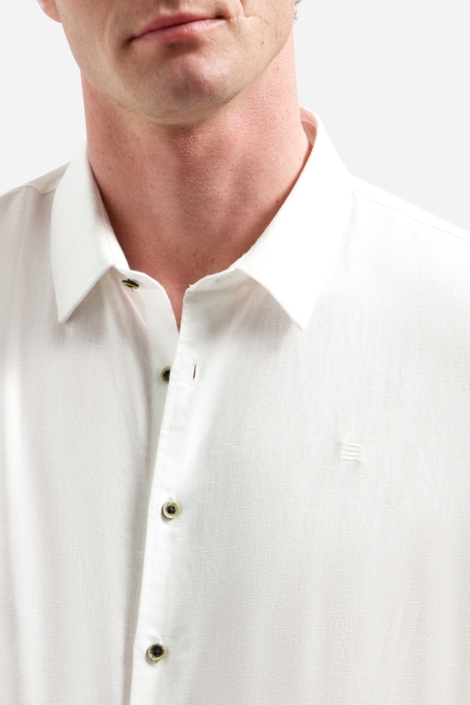 NO-EXCESS witte heren overhemd | Kleurstaal