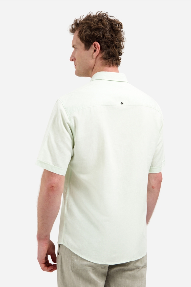 NO-EXCESS groene heren overhemd | Model achteraanzicht