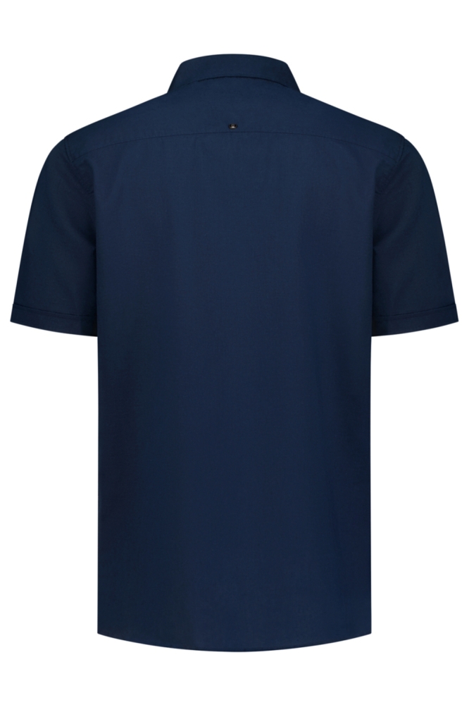 NO-EXCESS blauwe heren overhemd | Achteraanzicht