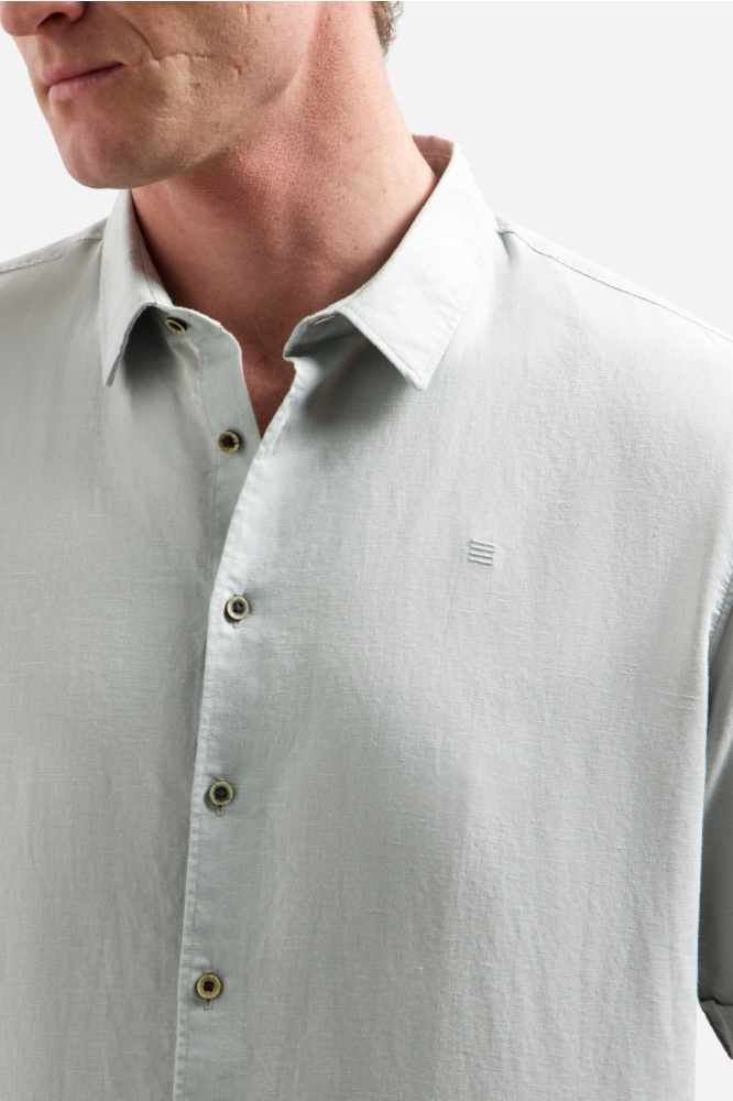 NO-EXCESS groene heren overhemd | Close up