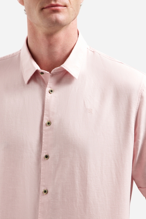 NO-EXCESS roze heren overhemd | Close up