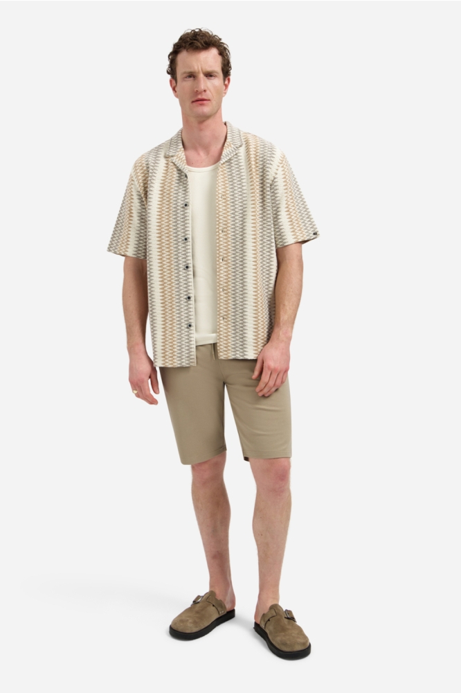 NO-EXCESS beige heren overhemd | Model