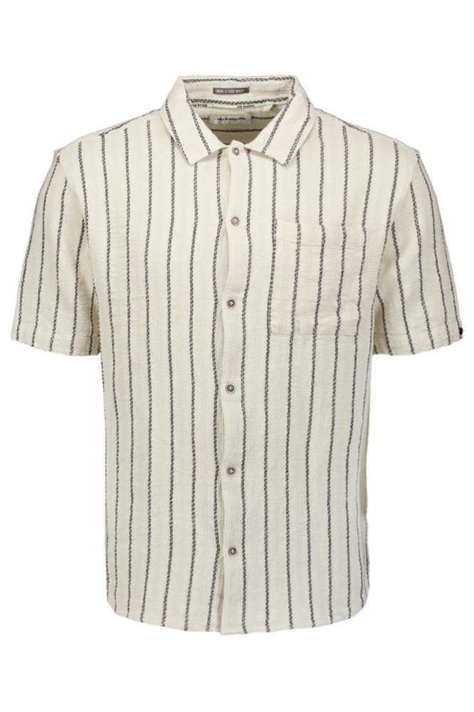 NO-EXCESS beige heren overhemd | Vooraanzicht