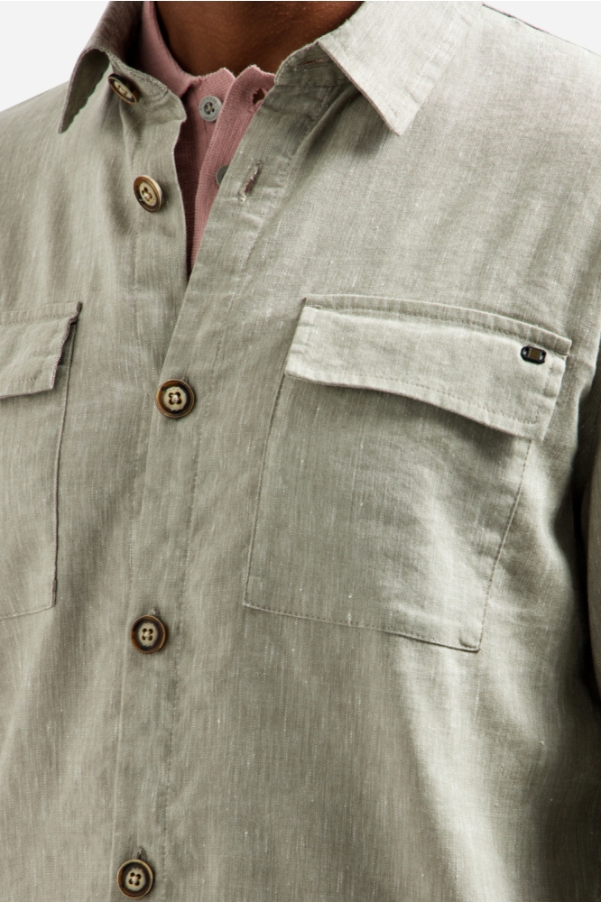 NO-EXCESS taupe heren overhemd | Kleurstaal