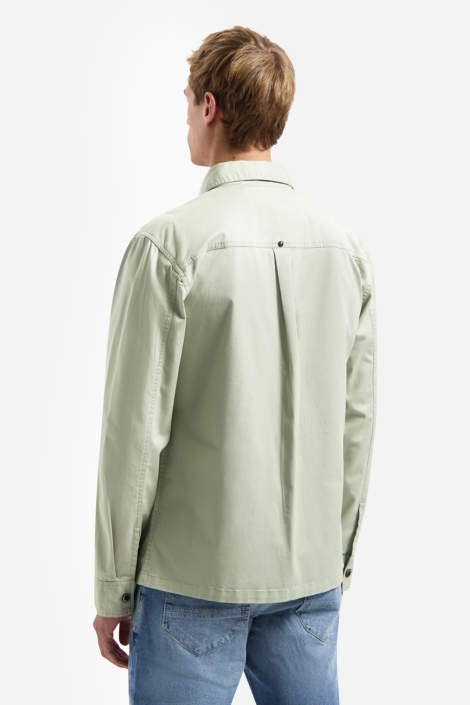 NO-EXCESS groene heren overhemd | Model achteraanzicht