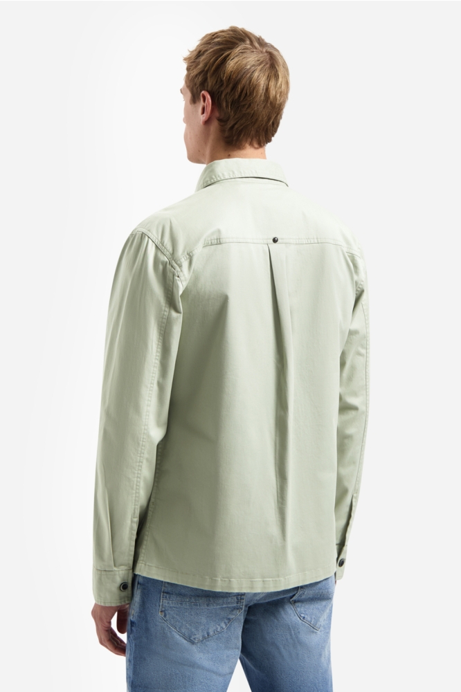 NO-EXCESS groene heren overhemd | Model achteraanzicht