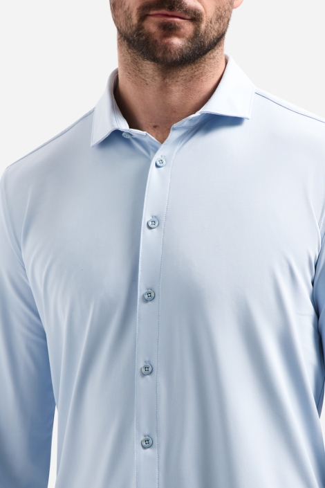 NO-EXCESS blauwe heren overhemd | Kleurstaal