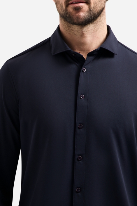 NO-EXCESS blauwe heren overhemd | Kleurstaal