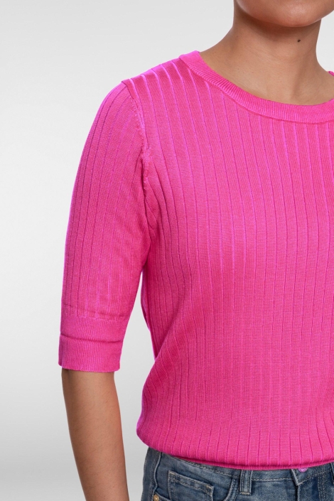 Geisha roze dames trui | Close up