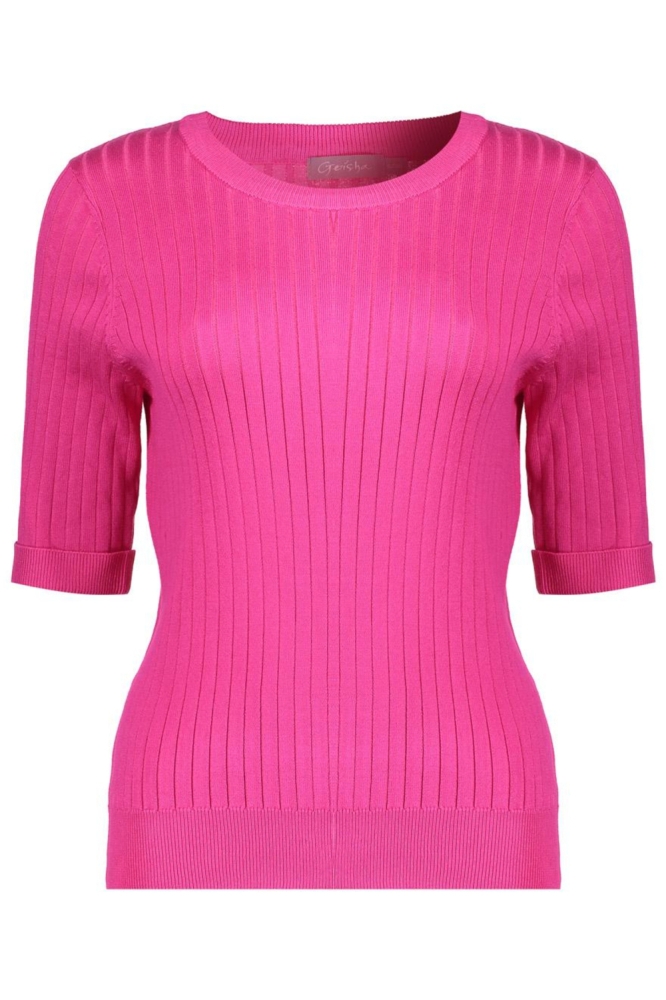 Geisha roze dames trui | Vooraanzicht