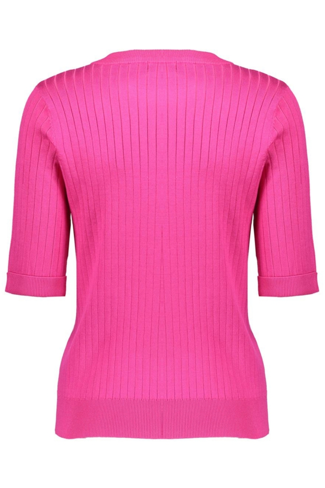 Geisha roze dames trui | Achteraanzicht