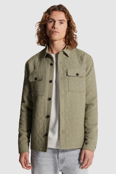 Cast Iron groene heren vest | Model vooraanzicht