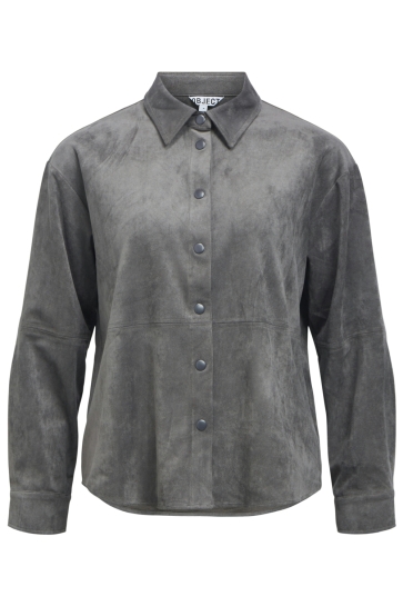 Object Blouse OBJMIYA L/S RE SHIRT 146 23049861 Gunmetal