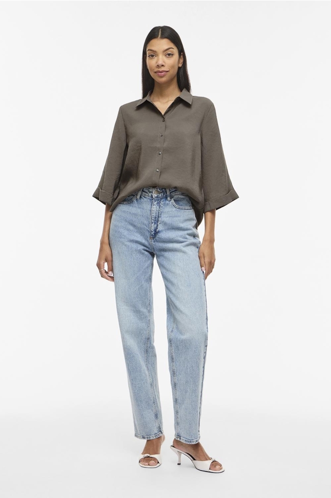 Vila taupe dames blouse | Model