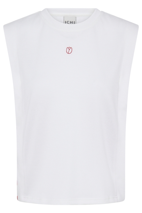 Ichi witte dames top | Vooraanzicht