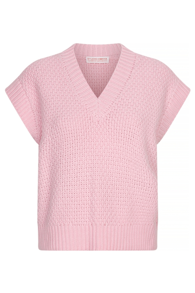 Studio Amaya roze dames trui | Vooraanzicht