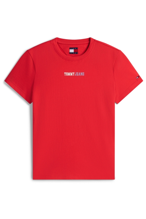 Tommy Jeans rode dames t-shirt | Vooraanzicht