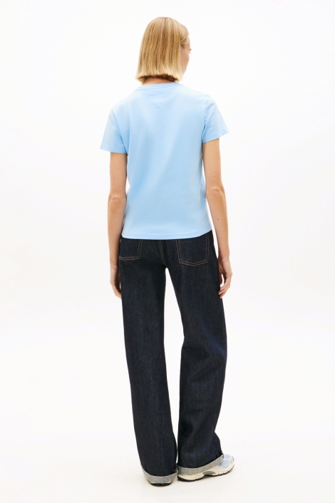 Tommy Jeans blauwe dames t-shirt | Model