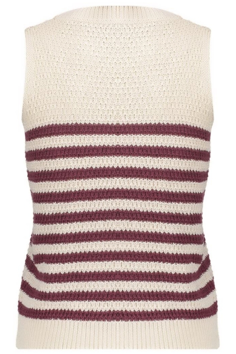 Geisha ecru dames trui | Achteraanzicht