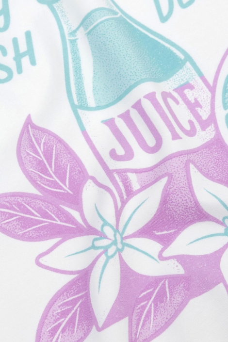 Ydence witte dames t-shirt | Close up