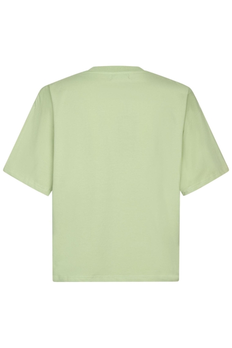 Ydence groene dames t-shirt | Achteraanzicht