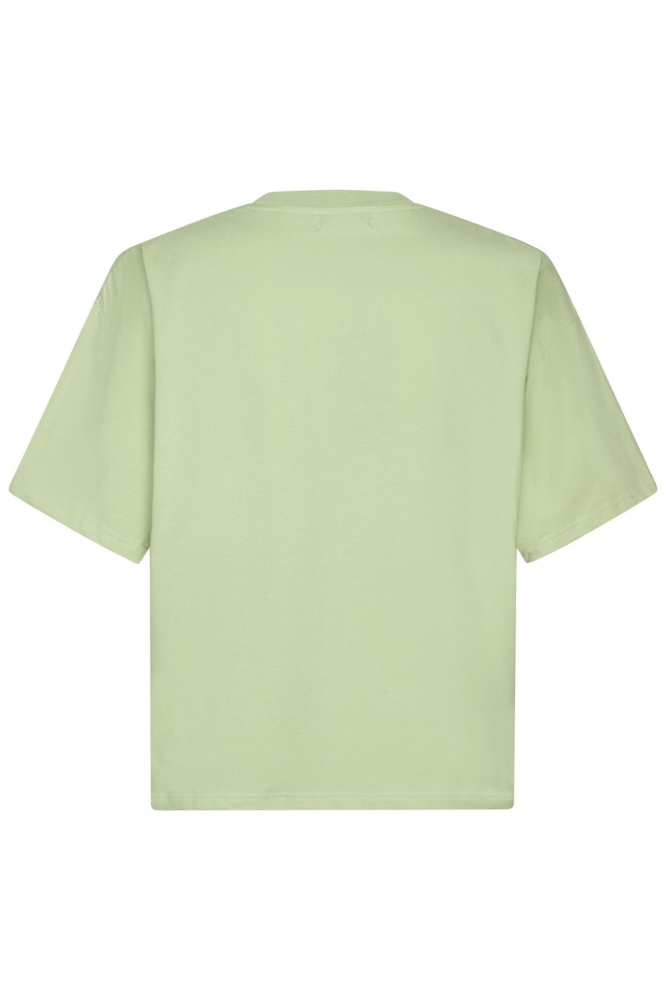 Ydence groene dames t-shirt | Achteraanzicht