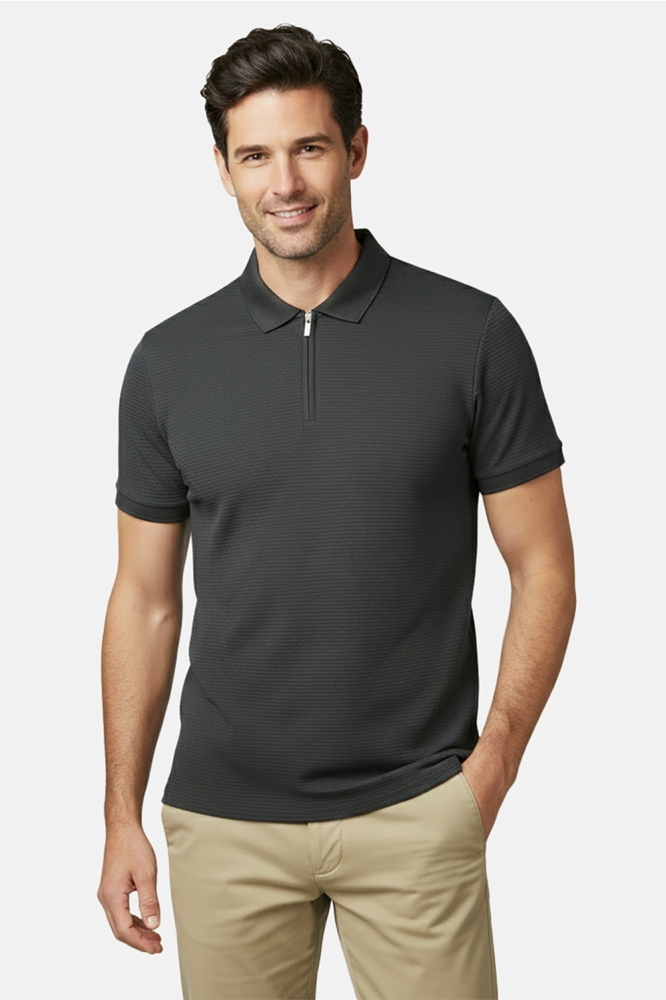Cars zwarte heren polo | Model vooraanzicht