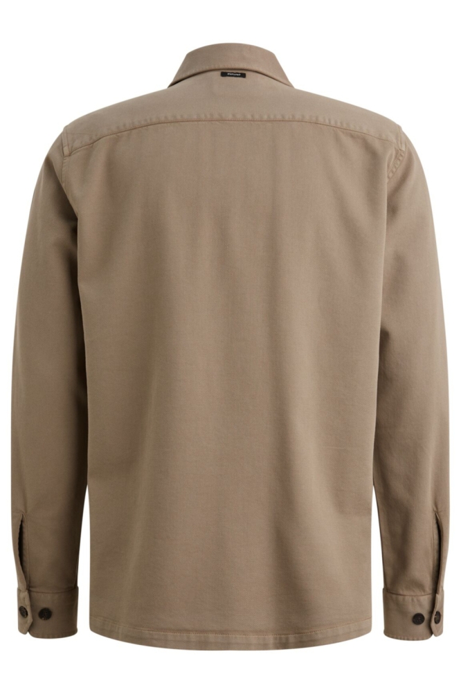 Vanguard taupe heren overhemd | Achteraanzicht