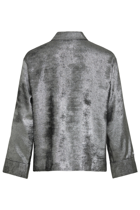 Vila zilveren dames blouse | Achteraanzicht