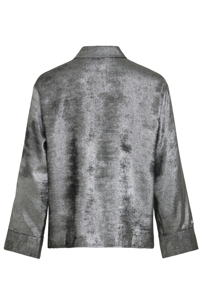 Vila zilveren dames blouse | Achteraanzicht
