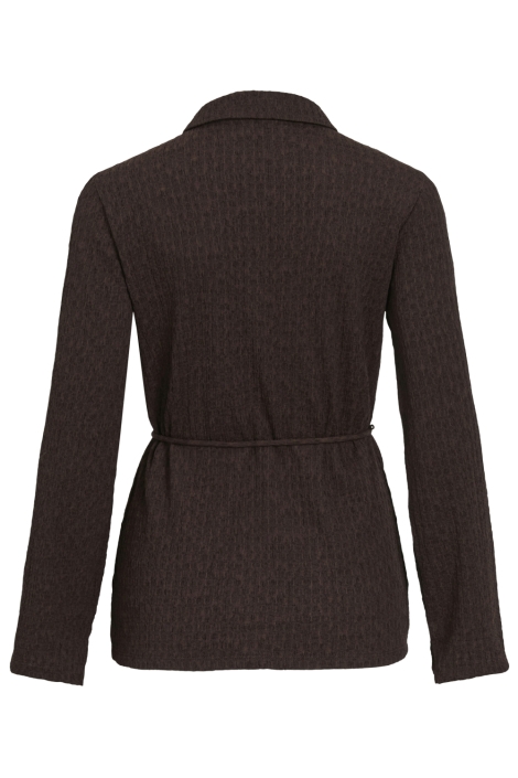 Vila bruine dames blouse | Achteraanzicht