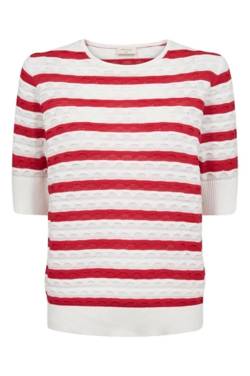 Freequent Trui FQDODO PULLOVER 207671 STAR OFF-WHITE W. TRUE RED