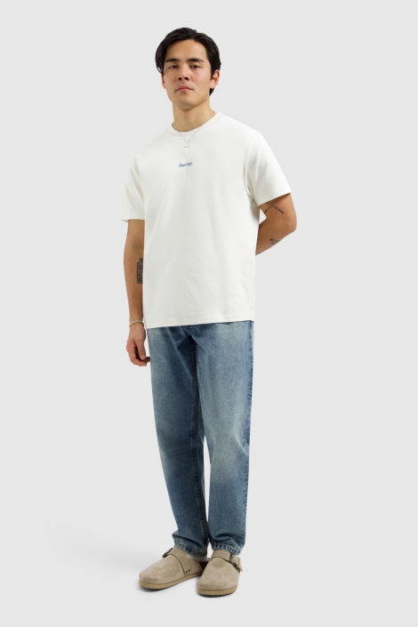 Pure Path witte heren t-shirt | Model