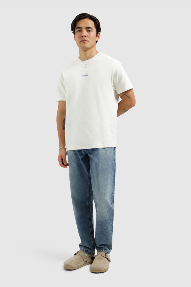 Pure Path witte heren t-shirt | Model