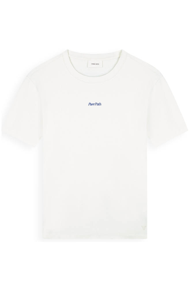Pure Path witte heren t-shirt | Vooraanzicht